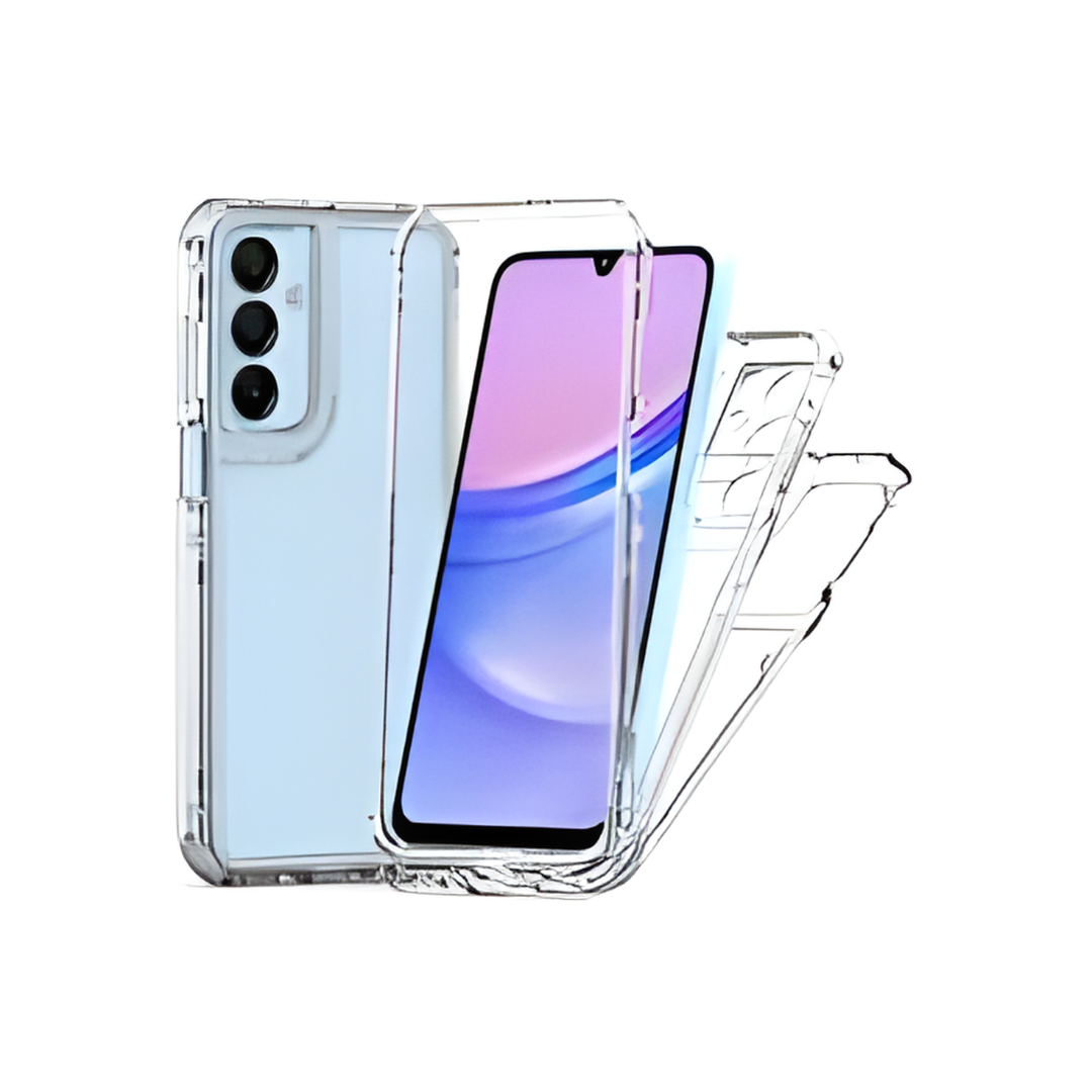 FUNDA CASE 3EN1 TRANSPARENTE PARA IPHONE 