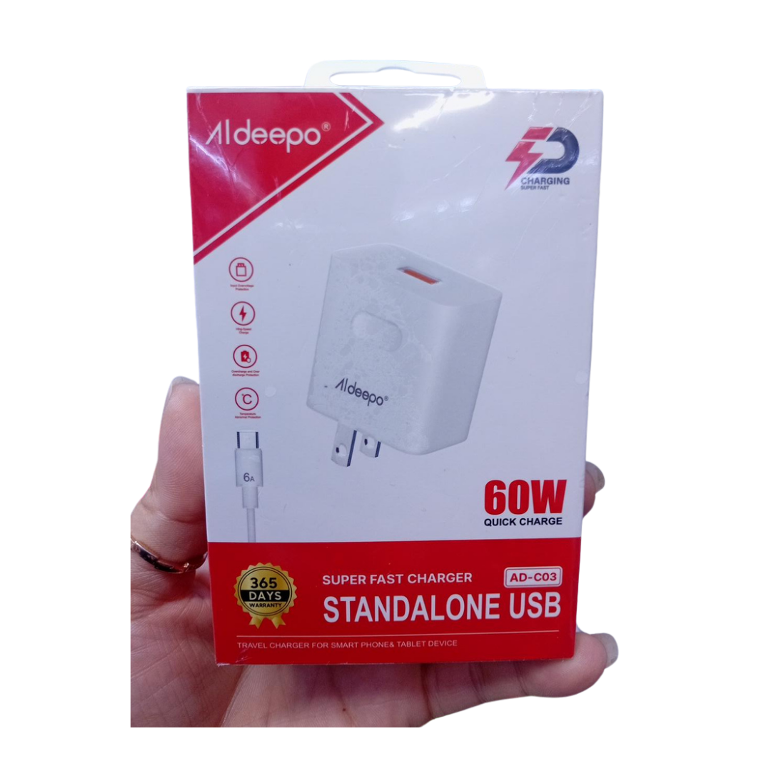 CARGADOR ALDEEPO AD-C03 TC 60W