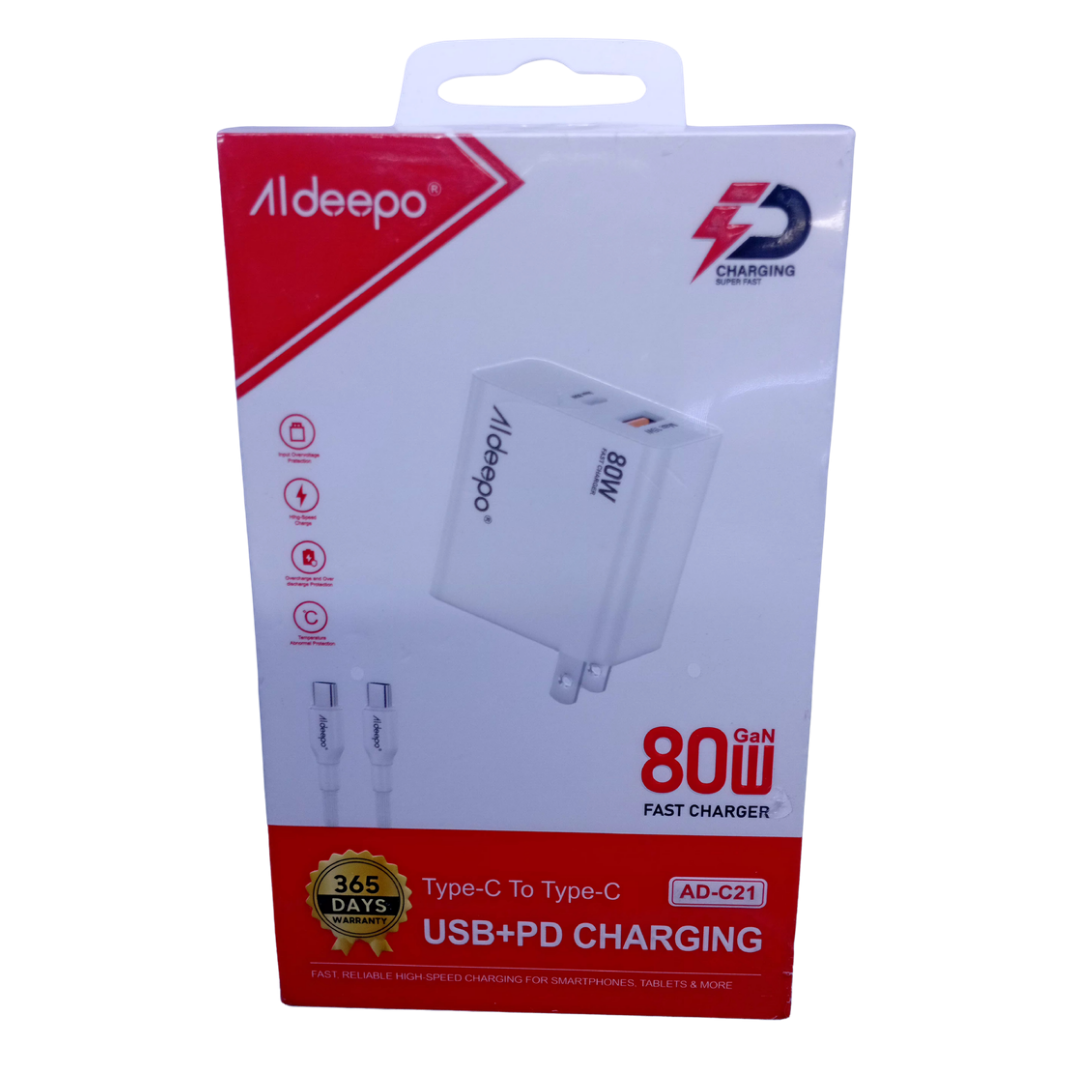 CARGADOR ALDEEPO AD-C21 TC 80W