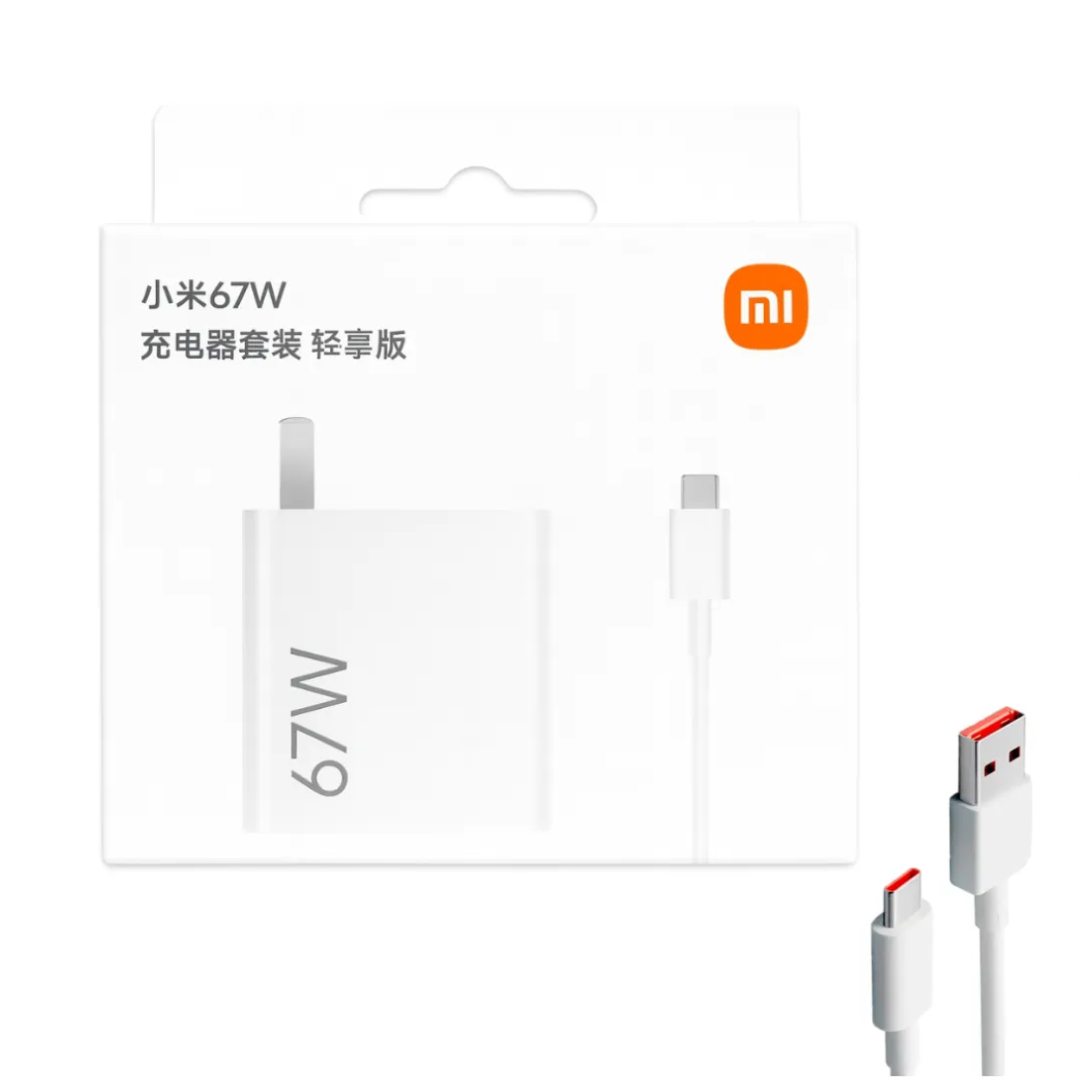 CARGADOR CON CABLE XIAOMI  67W 